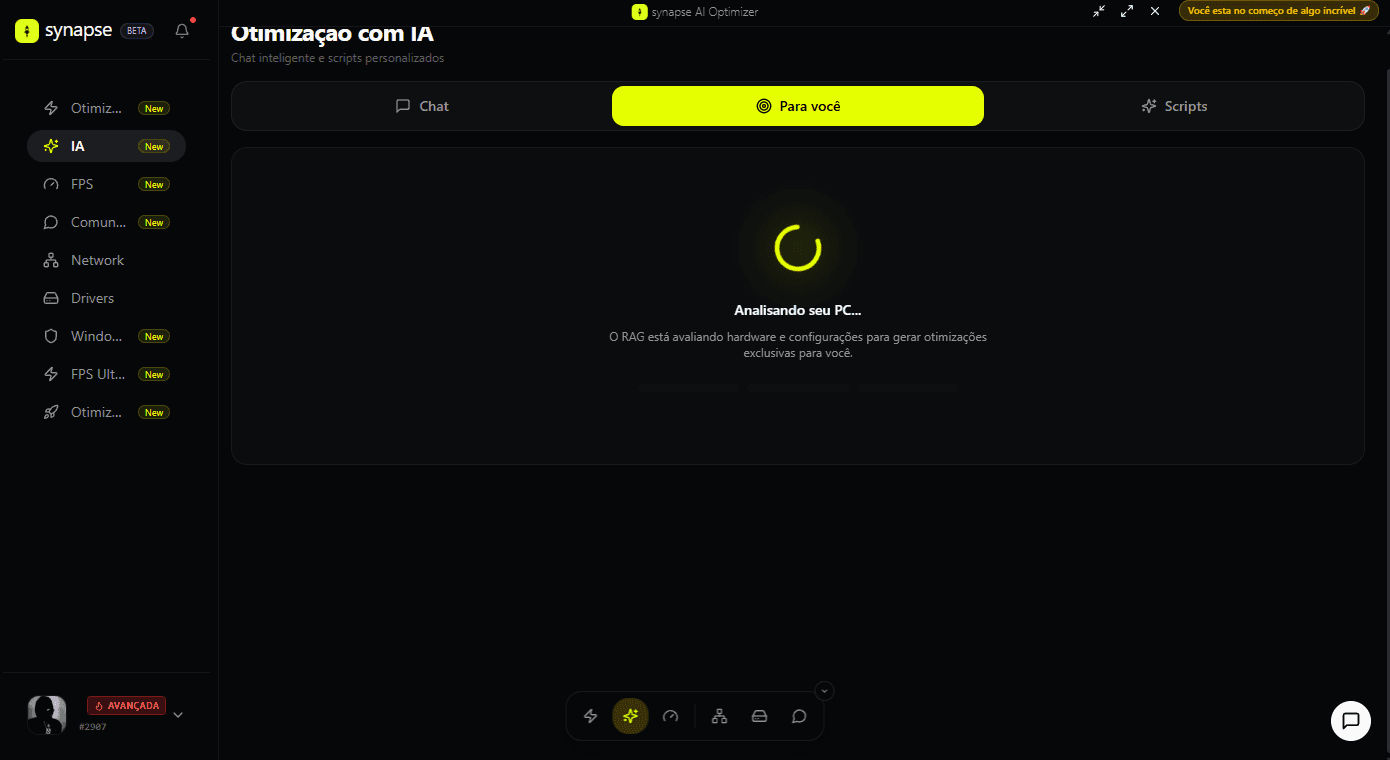 Dashboard de otimização
